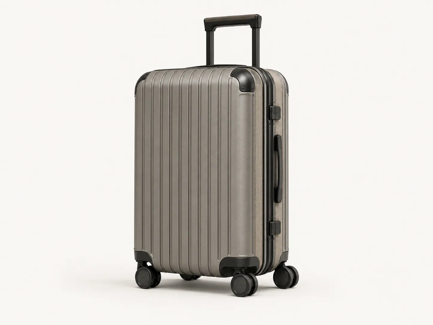 Optimized product visualization of a premium hard-shell travel case